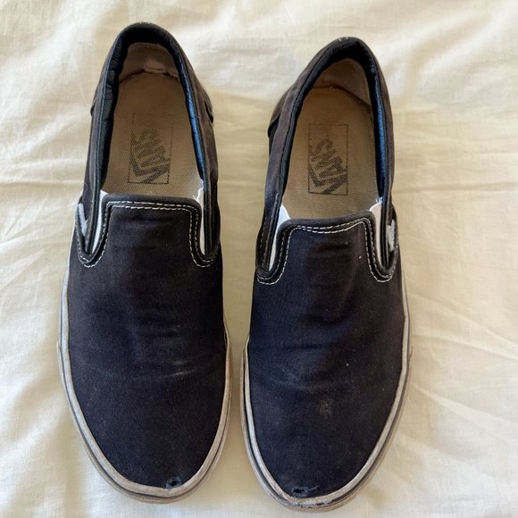 Vans Classic Slip-On - Black/White - Women’s 7.5 - Picture 5 of 7